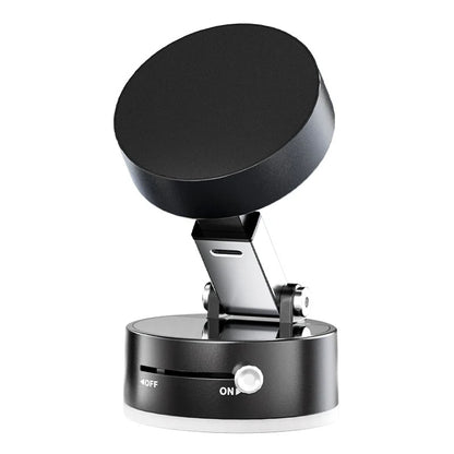 Foldable Magnetic Vacuum Car Phone Holder with Suction Cup for Hands-Free Navigation